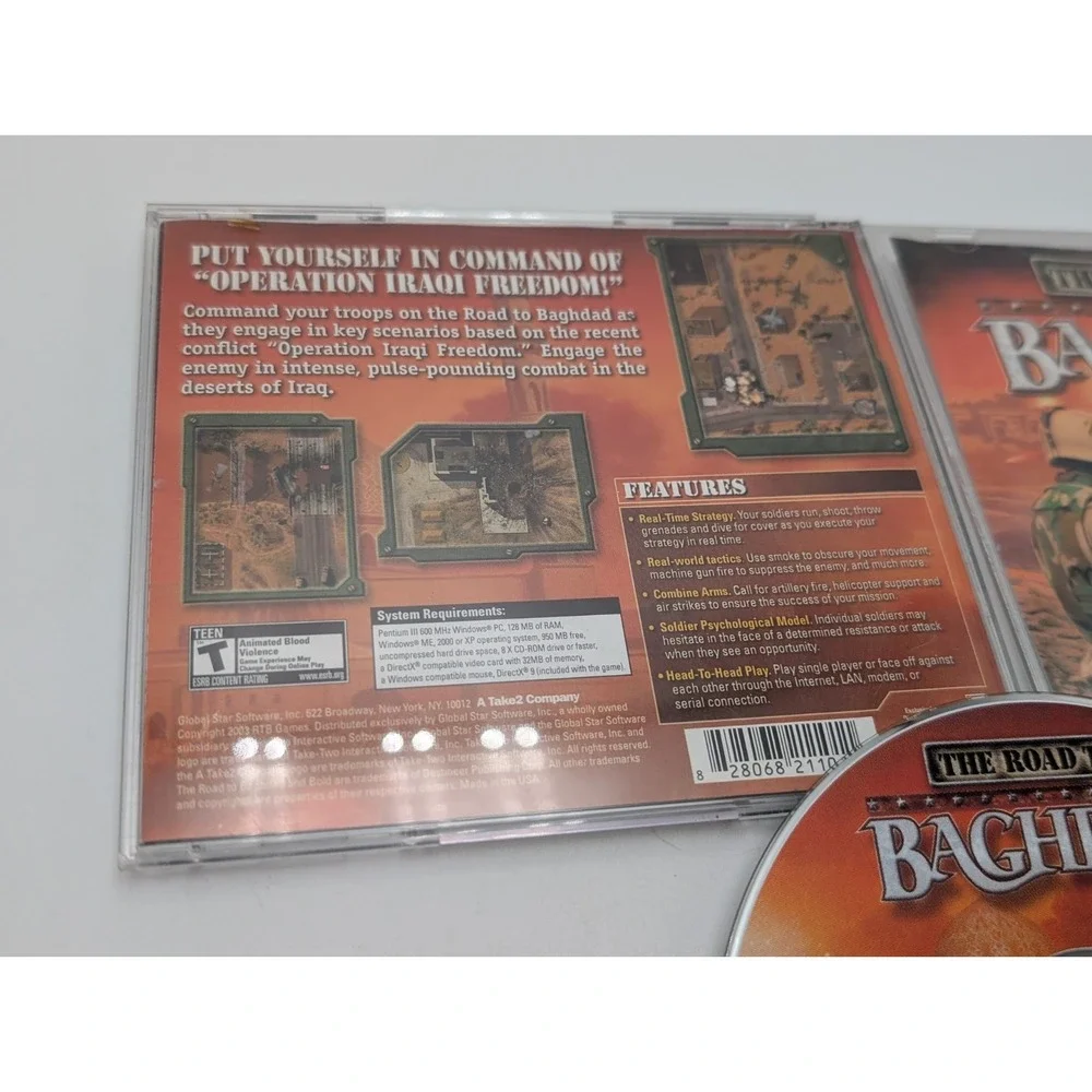 The Road to Baghdad PC 2003 Complete CIB Tested Working VGC Military Game